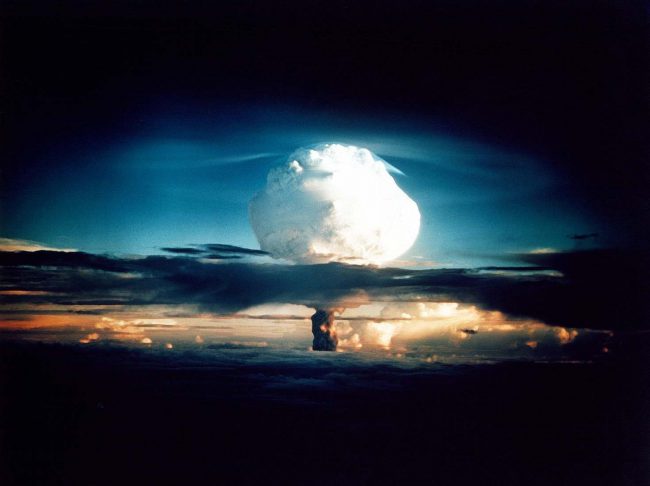 Ivy Mike, the first full test of the Teller–Ulam design (a staged fusion bomb), with a yield of 10.4 megatons on 1 November 1952