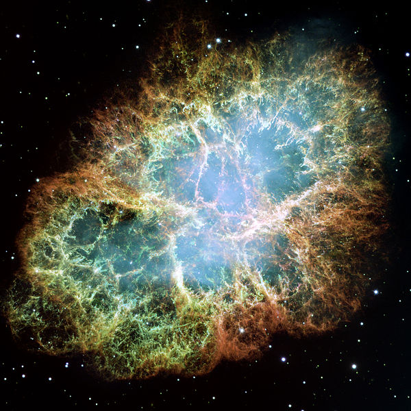 Crab Nebula - Remains from the Supernova of 1054 (Hubble Space Telescope, 2005)