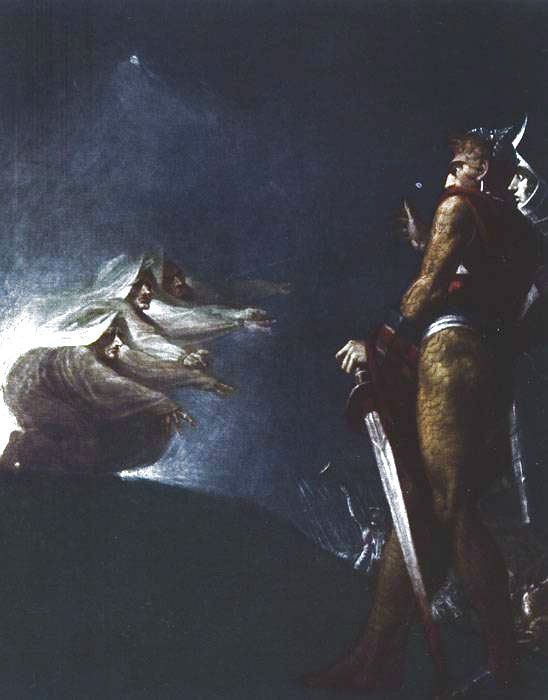 Macbeth and the Witches (Johann Heinrich Füssli, 1741-1825)