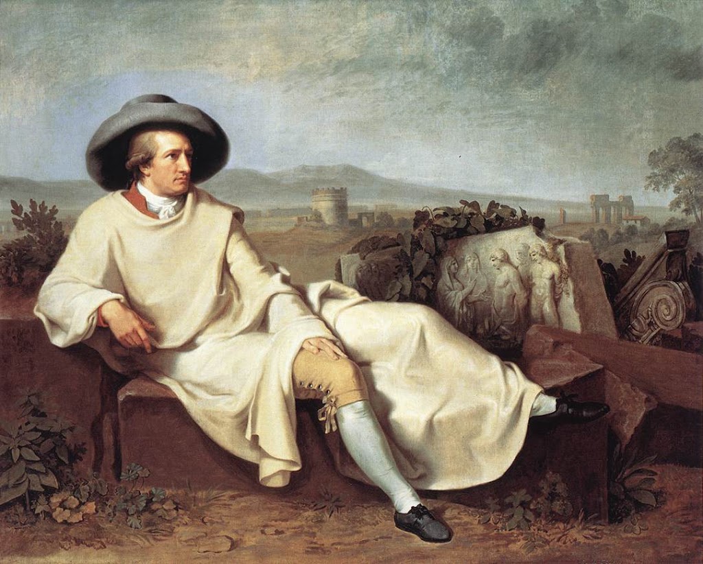 Johann Wolfgang von Goethe (1749-1832) Portrait by Johann Heinrich Wilhelm Tischbein, 1787