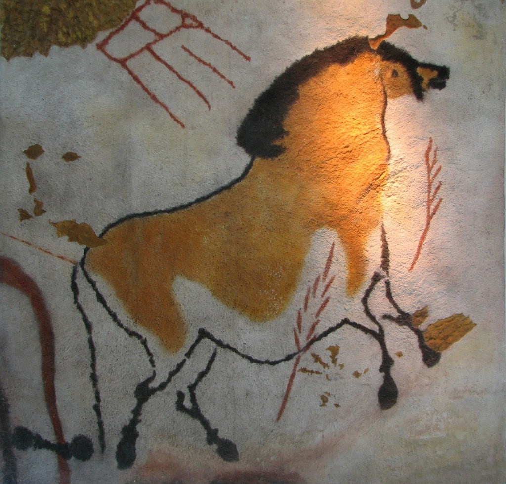 A horse from Lascaux. Replica in the Brno museum Anthropos