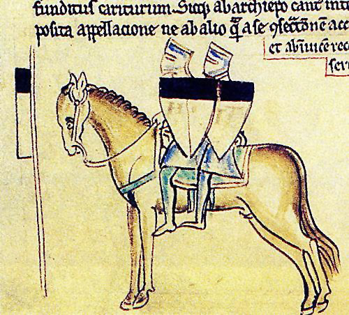 The emblem of the Templars shows two knights riding on a single horse