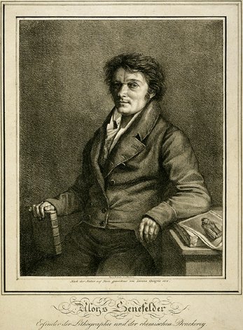 Alois Senefelder (1771-1834), Lithographic Portrait, 1818