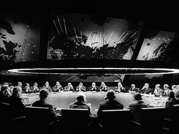 The War Room with the Big Board from Stanley Kubrick's 1964 film, Dr. Strangelove