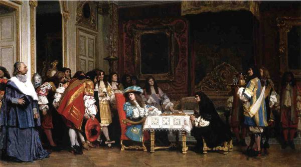 Louis XIV invites Molière to share his supper—an unfounded Romantic anecdote, illustrated in 1863 painting by Jean-Léon Gérôme