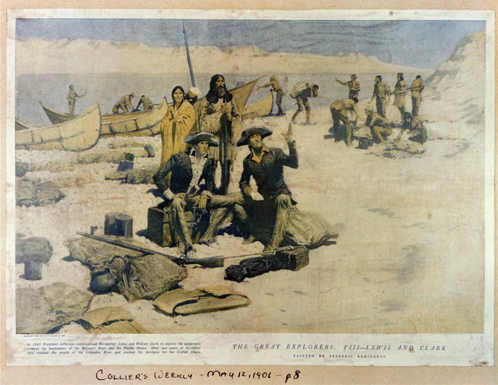 Lewis and Clark at the Columbia Rivers painting by Frederic Remington (1906), © Library of Congress
