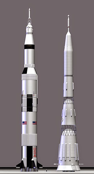 N1 Rocket compared with Saturn V Image: Ebs08