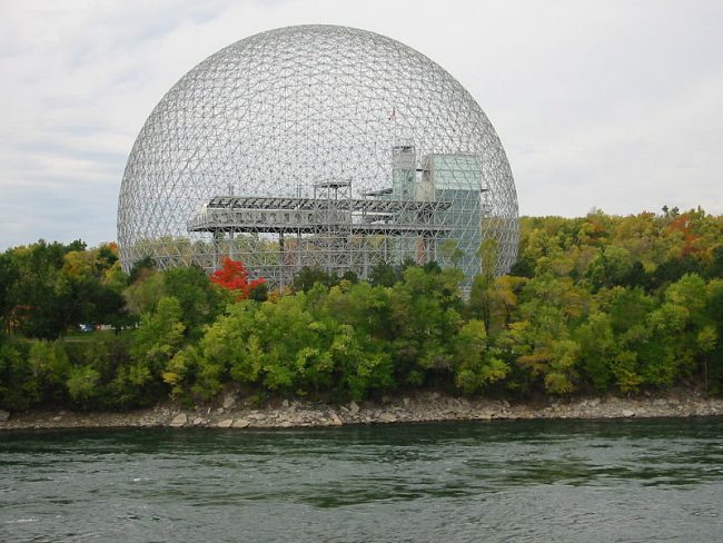 The Montreal Biosphère by Buckminster Fuller, 1967.