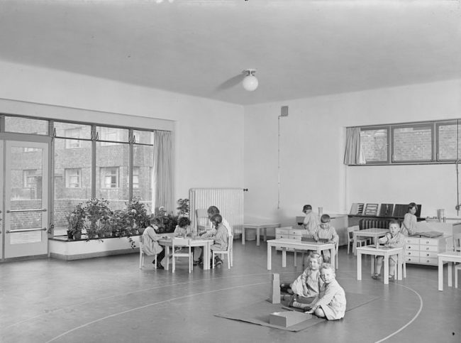 Montessori School in Hamburg, 1928. Photo: Staats- und Universitätsbibliothek Hamburg