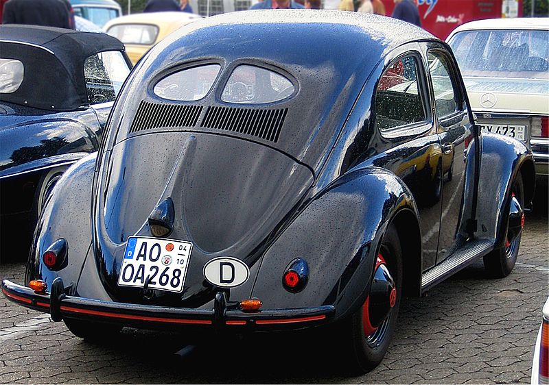 The very first Volkswagen Beetle (photo: Wikipedia/Spurzem)