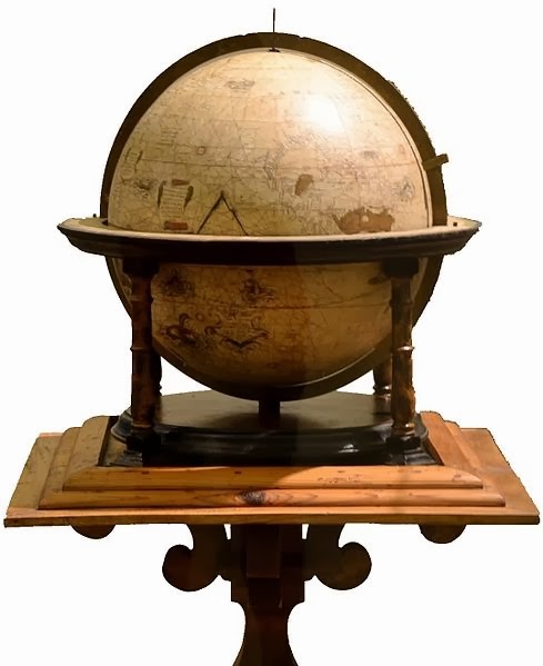 One of the remaining globes by Mercator