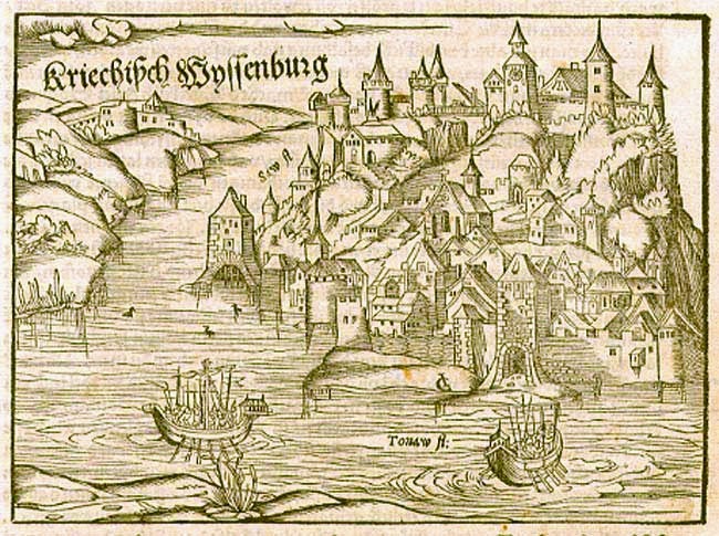 The Siege of Belgrad, from Sebastian Münster's Cosmografia (1542)