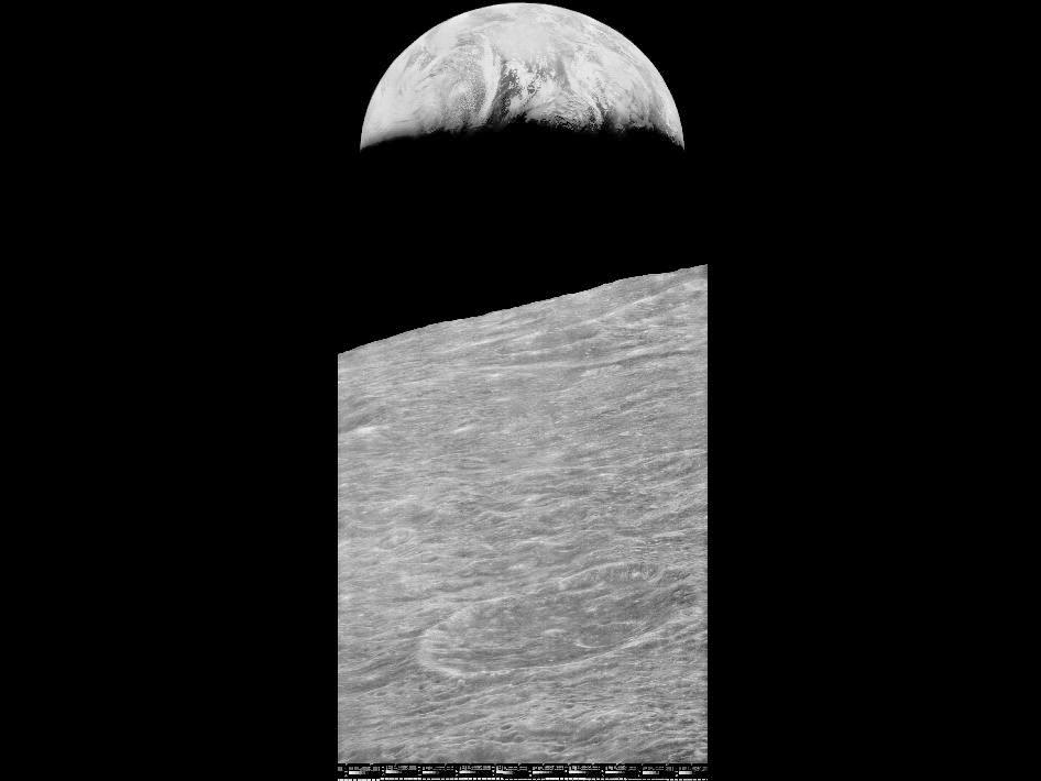 Restored Image from the NASA Lunar Orbiter Image Recovery Project (photo: LOIRP)