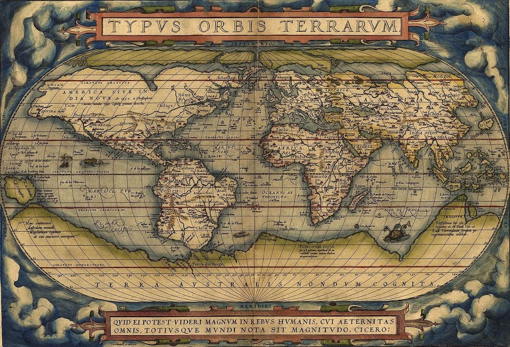 Ortelius World Map - Typus Orbis Terrarum, 1570