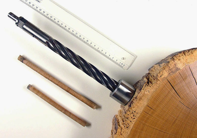 Drill to take samples for dendrochronology from trees Image by Wikimedia User Hannes Grobe