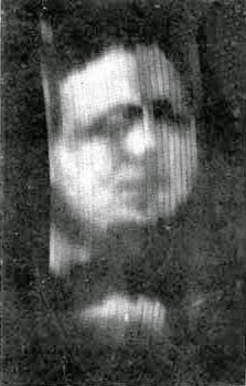 First known photograph of a moving image produced by Baird's "televisor", ca. 1926