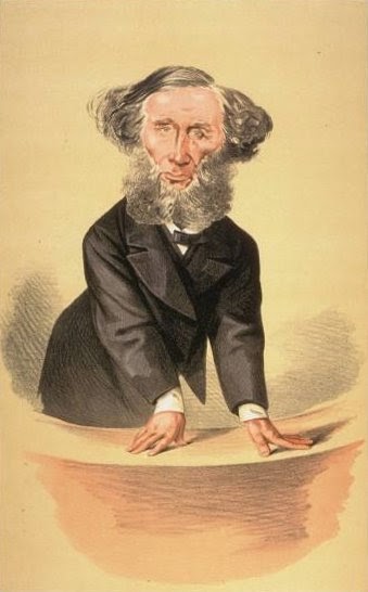 John Tyndall (1820-1893) caricatured as a preacher in the magazine Vanity Fair, 1872