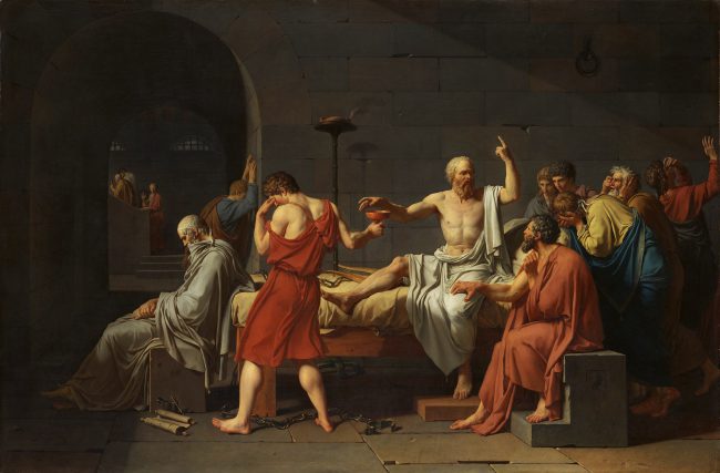 Jacques-Louis David, The Death of Socrates (1787)