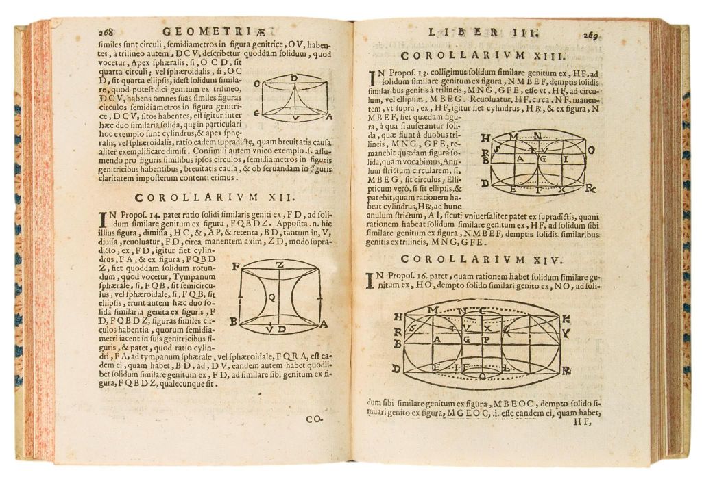 A page from Cavalieri's 'Geometria indivisibilibus continuorum nova quadam ratione promota'