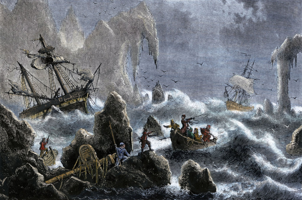 Vitus Bering's expedition is wrecked on the Aleutian Islands in 1741