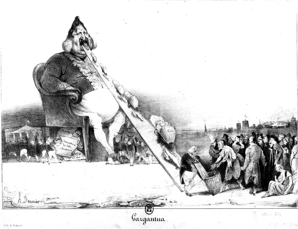 Gargantua, a lithography by Honoré Daumier
