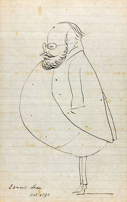 Edward Lear was an English artist, illustrator, musician, author and poet, and is known now mostly for his literary nonsense in poetry and prose and especially his limericks, a form he popularised