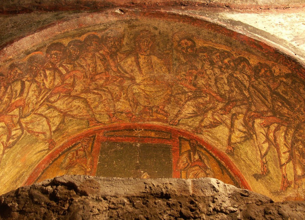 Domitilla catacombs, explored by Antonio Bosio