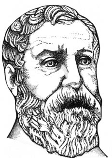 Hero of Alexandria (1st century CE, from an illustration of the 17th century edition of his Pneumatica)