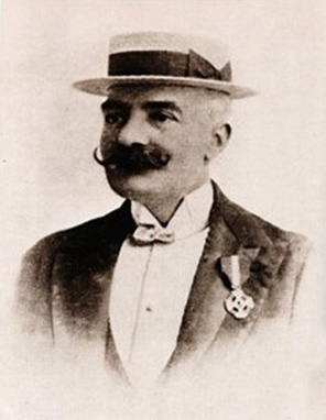 EMilio Salgari, Italian writer of action adventure swashbucklers and a pioneer of science fiction.