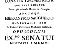 Giovanni Saccheri and his Problems with Euclidian Geometry