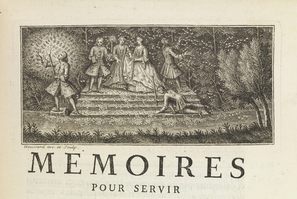 Illustration de la page de titre du volume 6 des Mémoires pour servir à l'histoire des insectes (1742).
