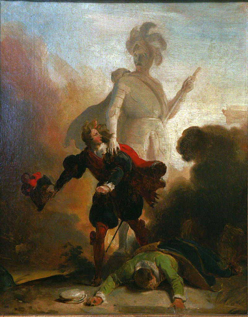 Don Juan and the statue of the Commander, Alexandre-Évariste Fragonard (1830/1835)