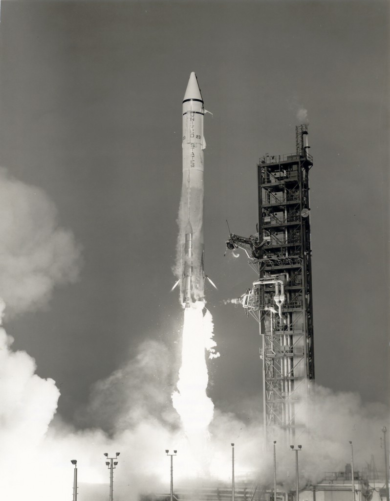 Launch of Atlas-Centaur carrying Mariner 9 Mars probe