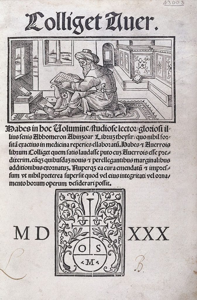 Avenzohar, "Colliget Averroys ...", 1530