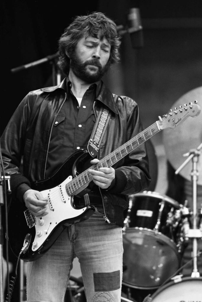 Clapton with his favorite Fender Stratocaster "Blackie" performing in 1978 Image: Chris Hakkens