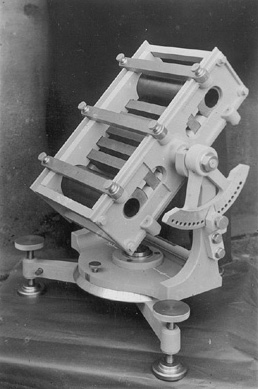 Cosmic ray telescope used by Bruno Rossi during his expedition to Eritrea in 1933.