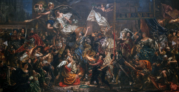 Entrance of Joan of Arc into Reims in 1429, painting by Jan Matejko