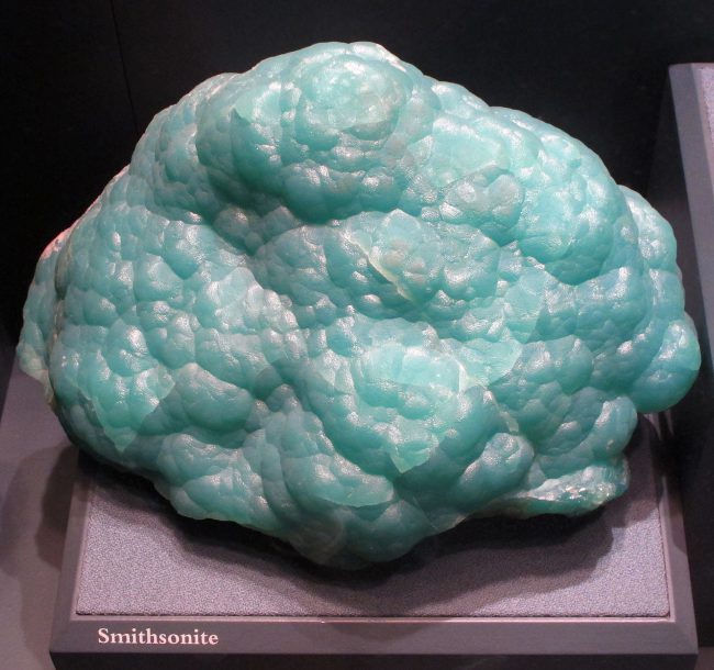 Smithsonite, which was named after Smithson