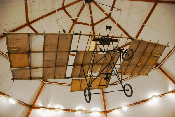A replica of Richard Pearse's aeroplane on display at the South Canterbury Museum in Timaru