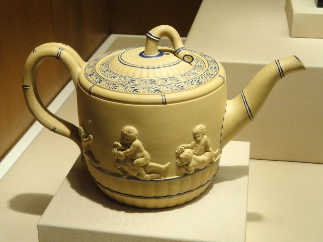 Teapot, Wedgwood 'caneware', c. 1780–1785. Nelson-Atkins Museum of Art, Missouri.