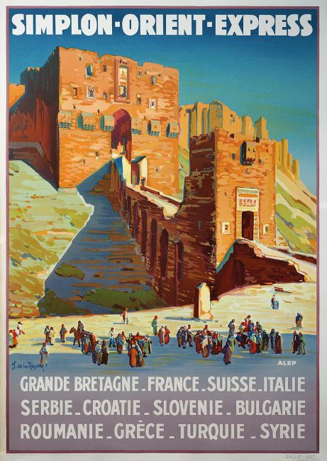 Advertising poster for the Simplon-Orient-Express