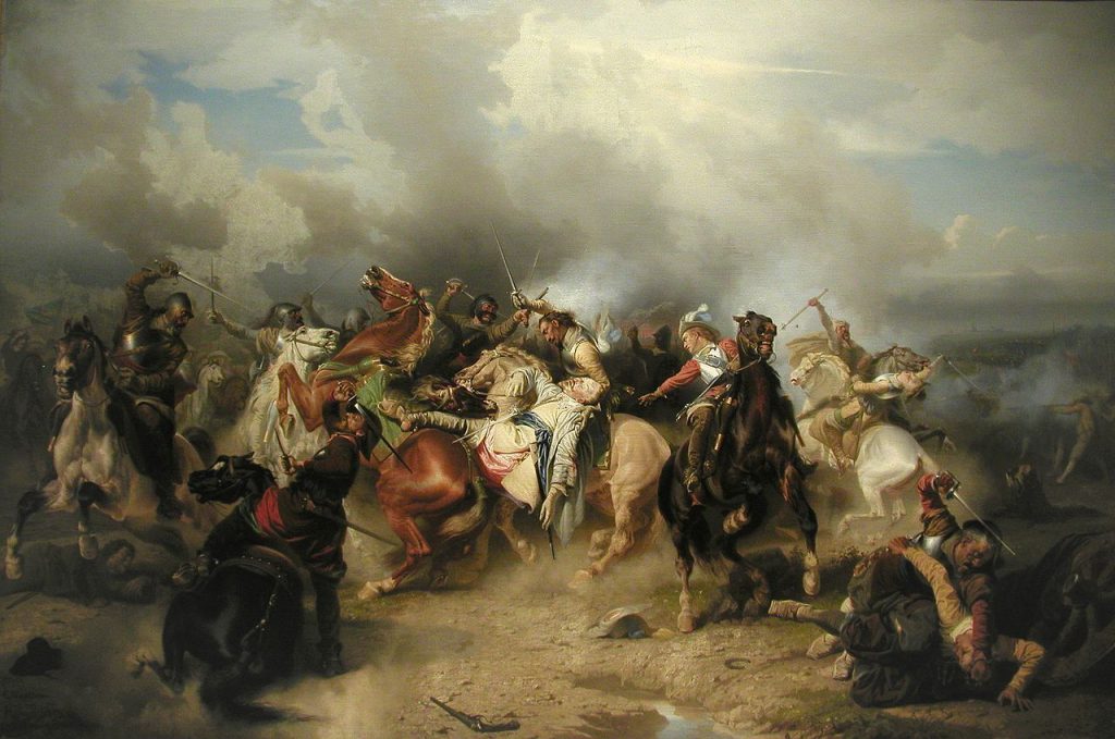 The Battle of Lützen (Nov 16, 1632) by by Carl Wahlbom