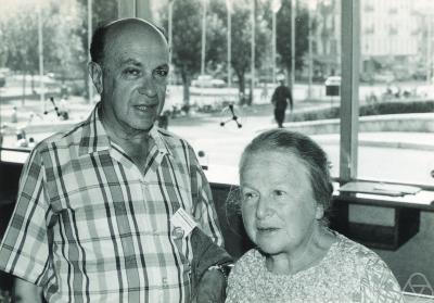 German-American mathematician Richard Brauer, with his wife Ilse Brauer, in 1970