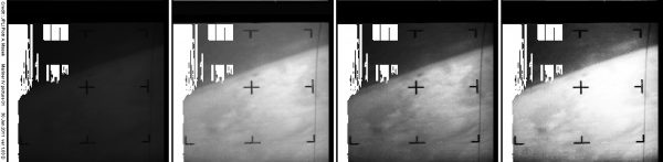 The first digital image from Mars, images at different stages of processing, double size