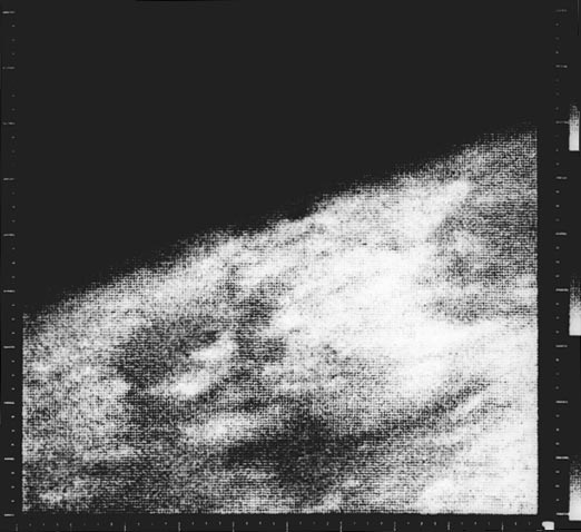 The first close-up of Mars, taken by Mariner 4