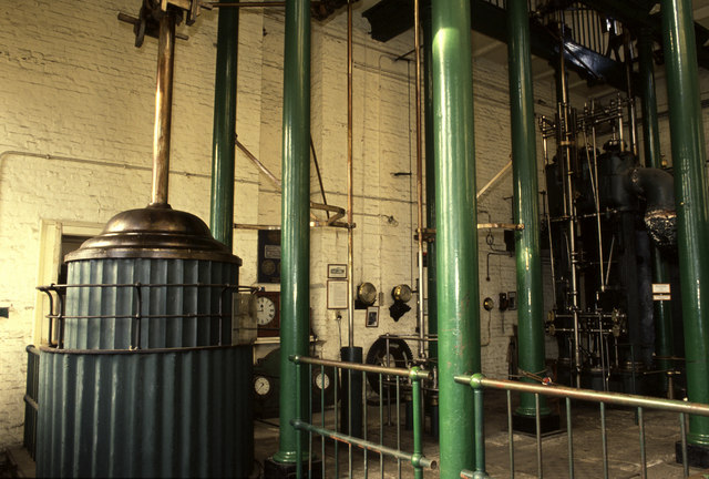 Boulton & Watt beam engine, now on display at the Kew Bridge Steam Museum, London