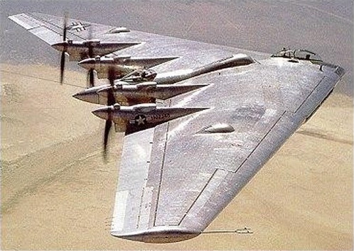 The Northrop YB-35 strategic bomber prototype