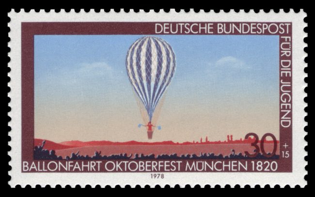 Balloon flight Oktoberfest Munich 1820