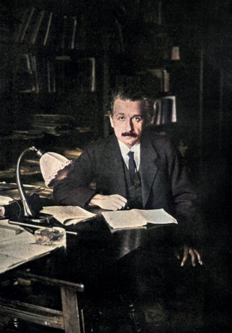Albert Einstein (1879-1955) from Scientific Monthly 10:4 (1920)