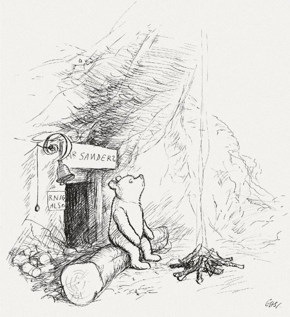 Winnie-the-Pooh, drawn in 1926